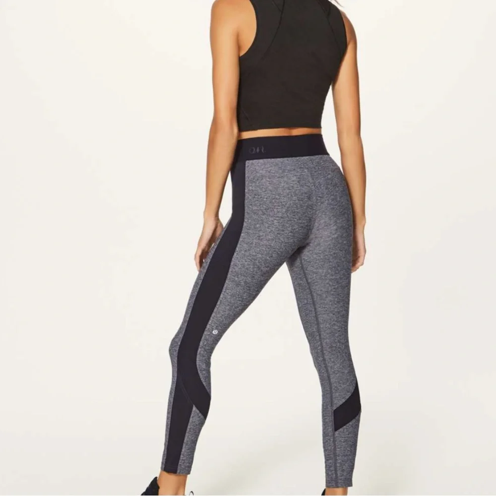 Lululemon Women’s Grey & Black High-Rise Leggings- CLOSET CLEAR OUT
